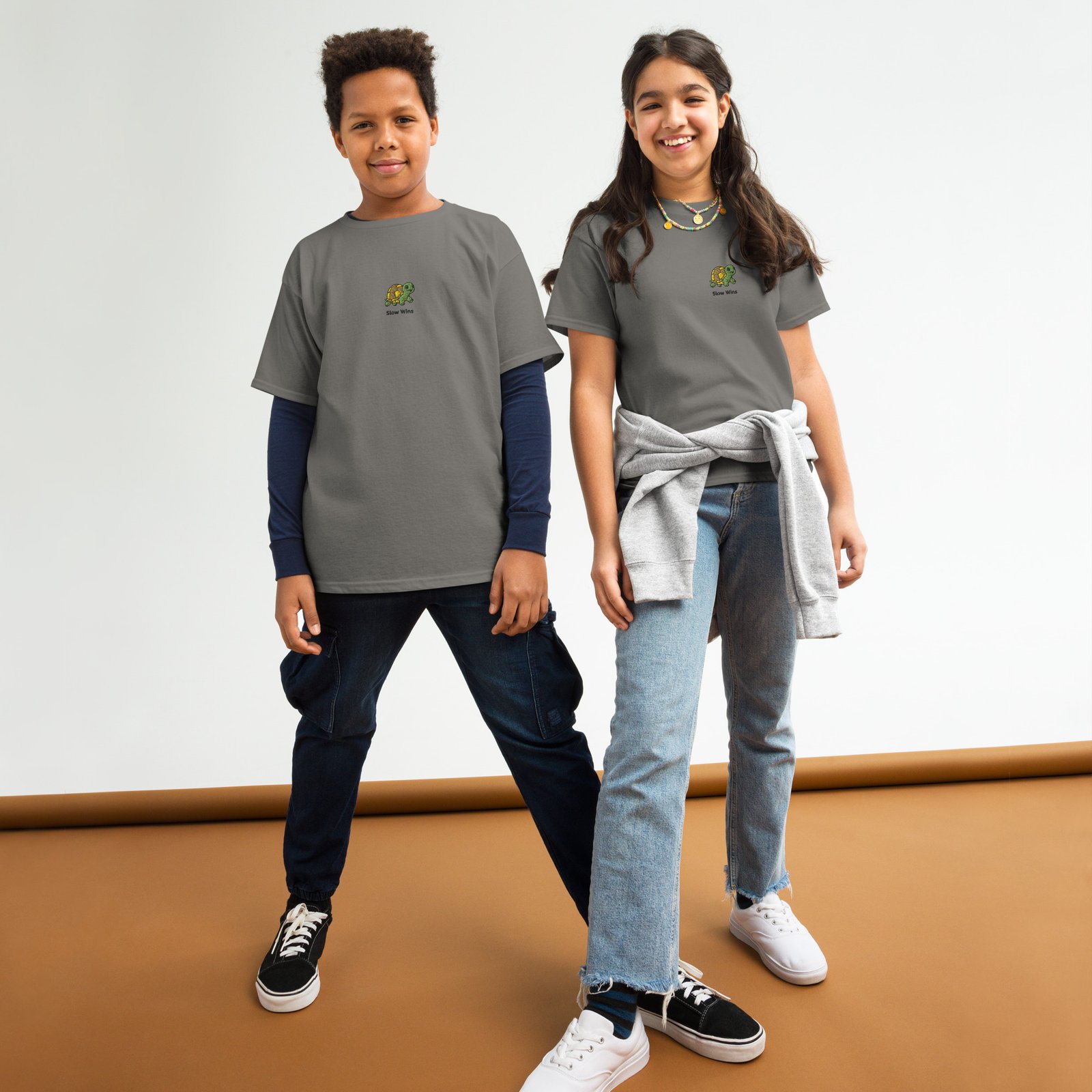CAMISETA TORTUGA SLOW WINS KIDS - Imagen 4