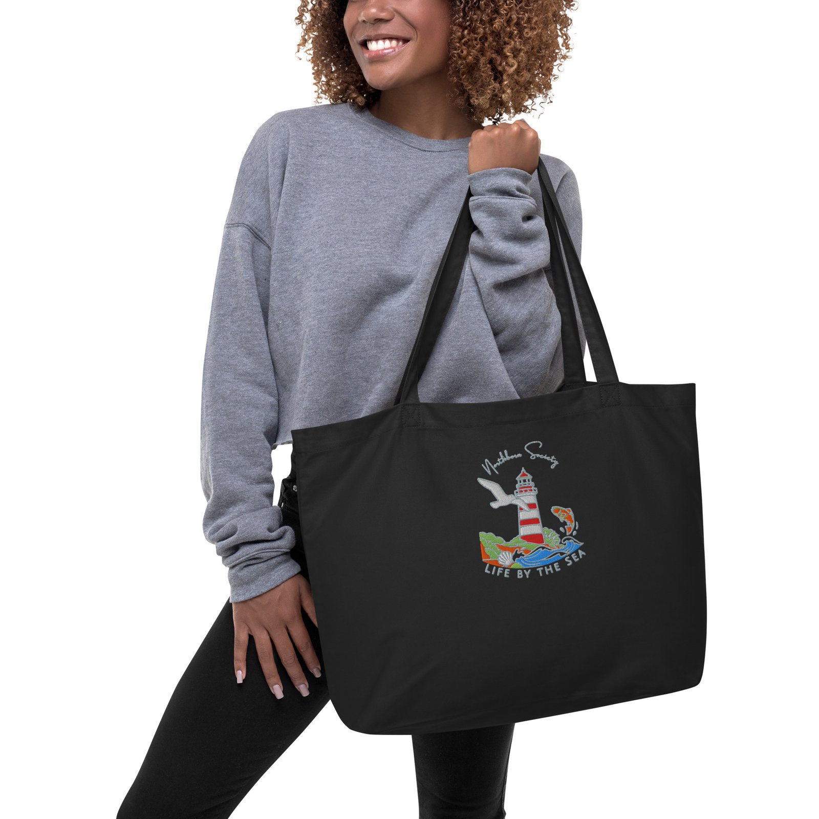 ECOBOLSA XL NEGRA LIFE BY THE SEA - Imagen 3