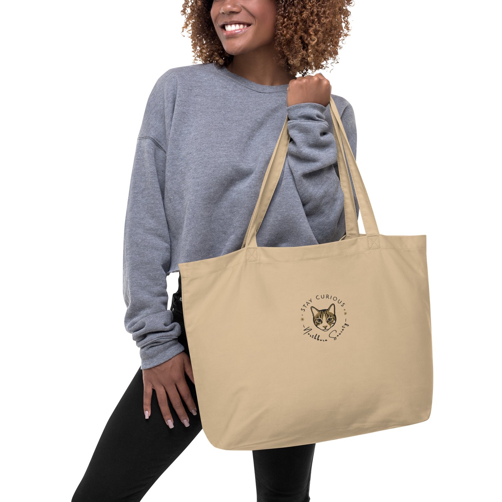 ECOBOLSA GATO STAY CURIOUS - Imagen 3