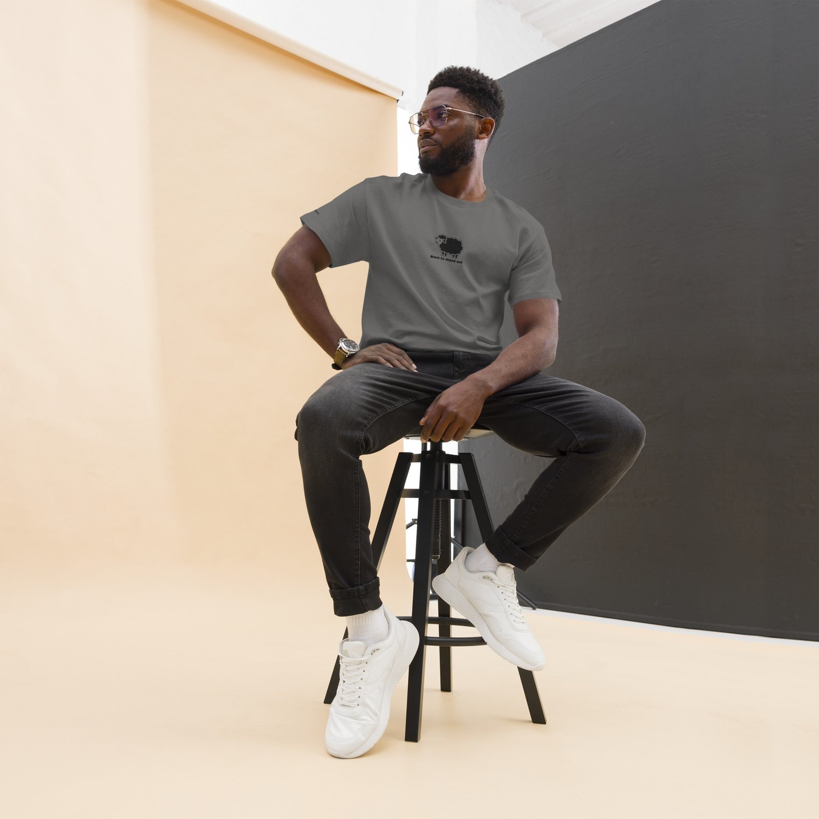 CAMISETA OVEJA BORN TO STAND OUT - Imagen 5