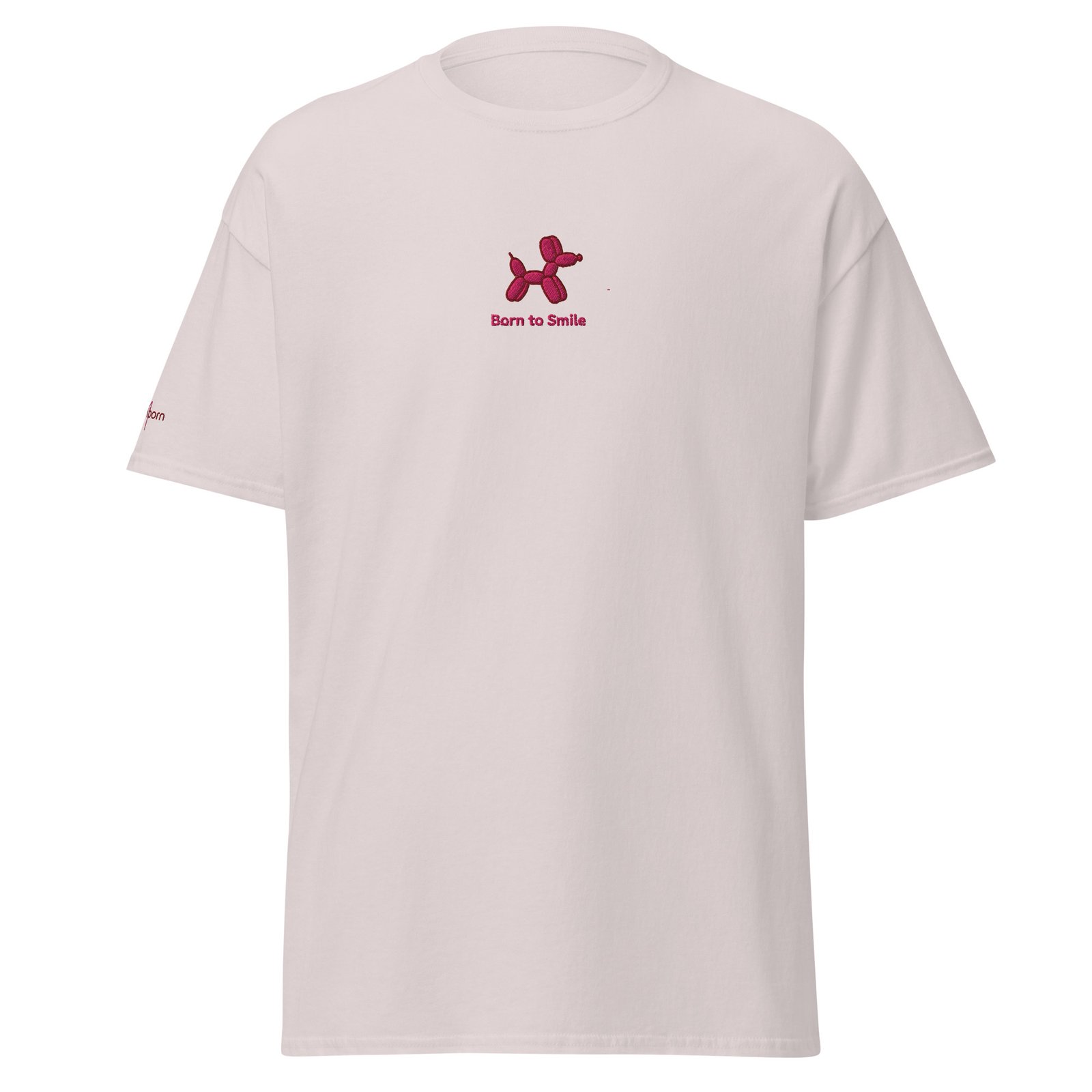 CAMISETA PERRO GLOBO ROSA BORN TO SMILE