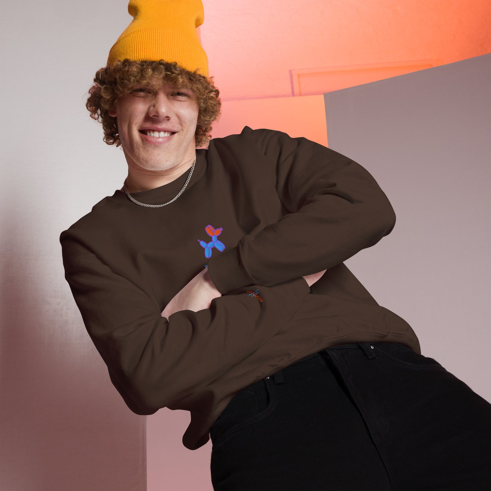 SUDADERA PERRO GLOBO AZUL BORN TO SMILE - Imagen 6