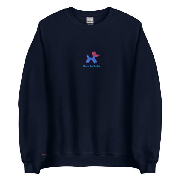 SUDADERA PERRO GLOBO AZUL BORN TO SMILE