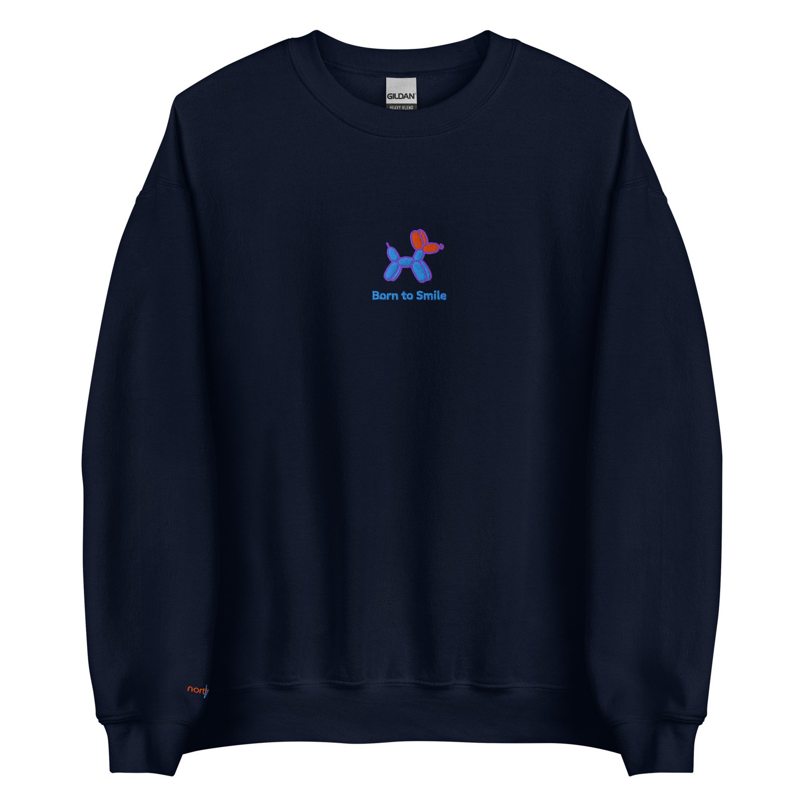 SUDADERA PERRO GLOBO AZUL BORN TO SMILE