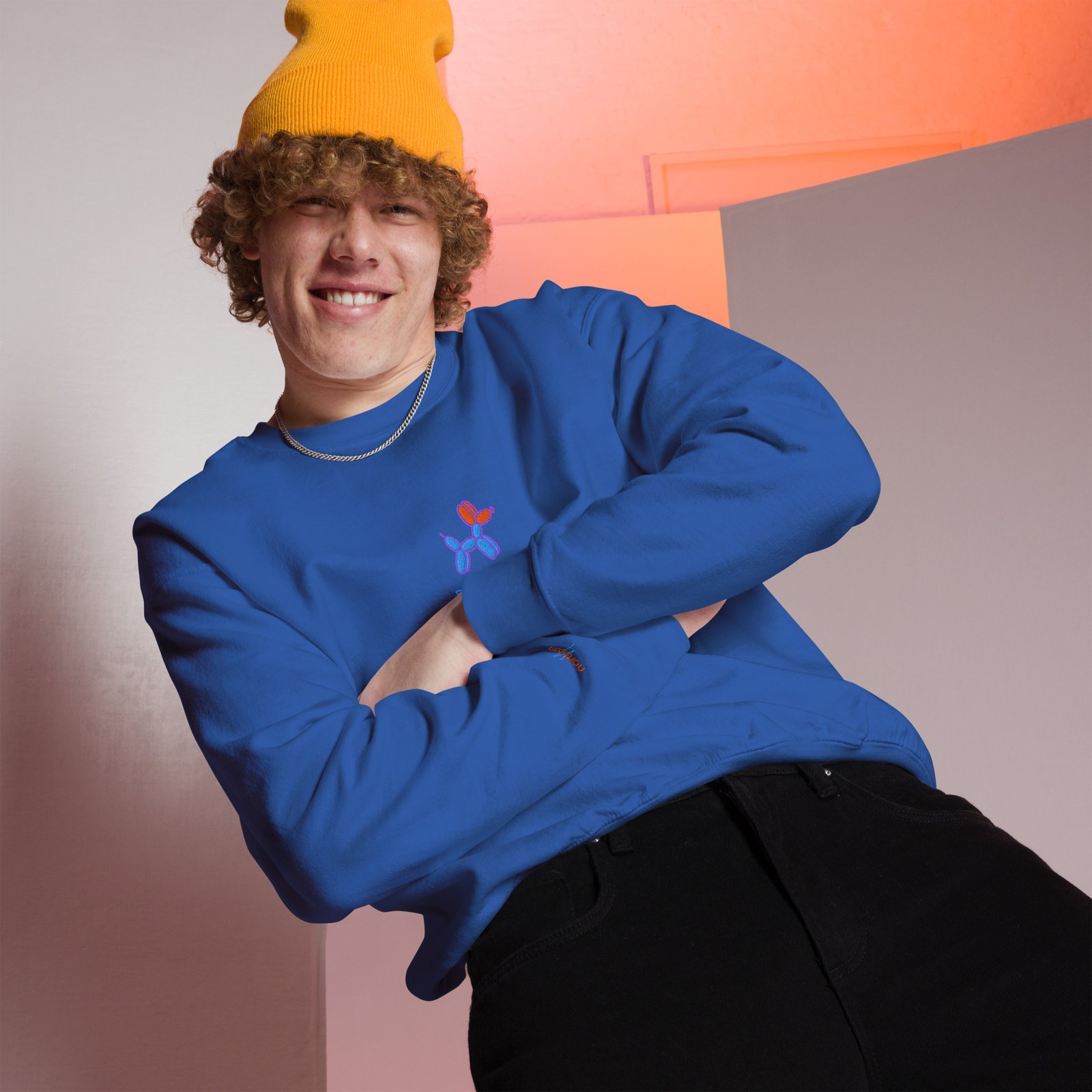 SUDADERA PERRO GLOBO AZUL BORN TO SMILE - Imagen 10
