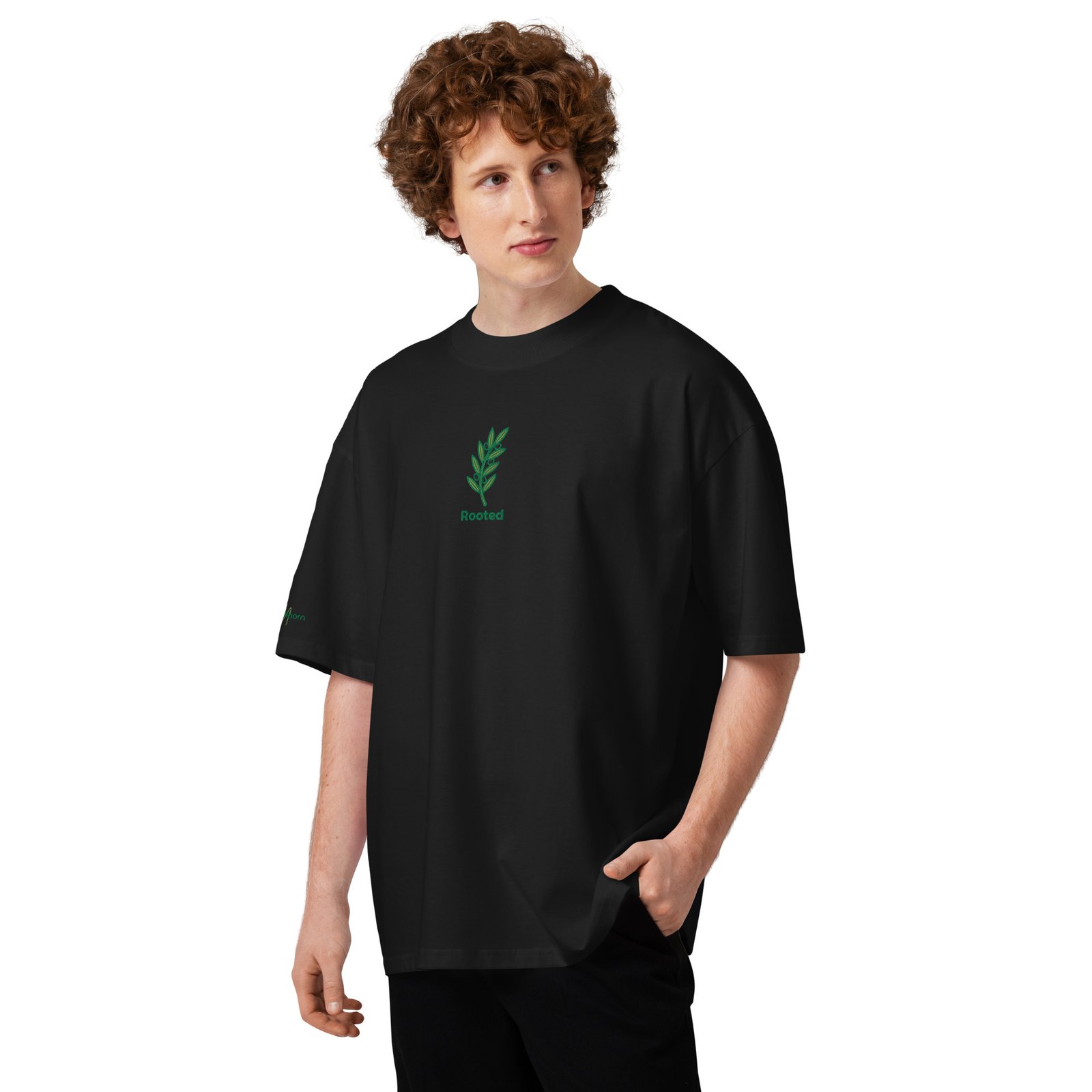 CAMISETA OLIVO ROOTED - Imagen 2